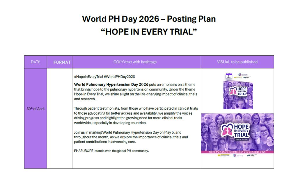 World PH Day 2026 – Posting Plan "HOPE IN EVERY TRIAL" World PH Day 2026 – Posting Plan "HOPE IN EVERY TRIAL"